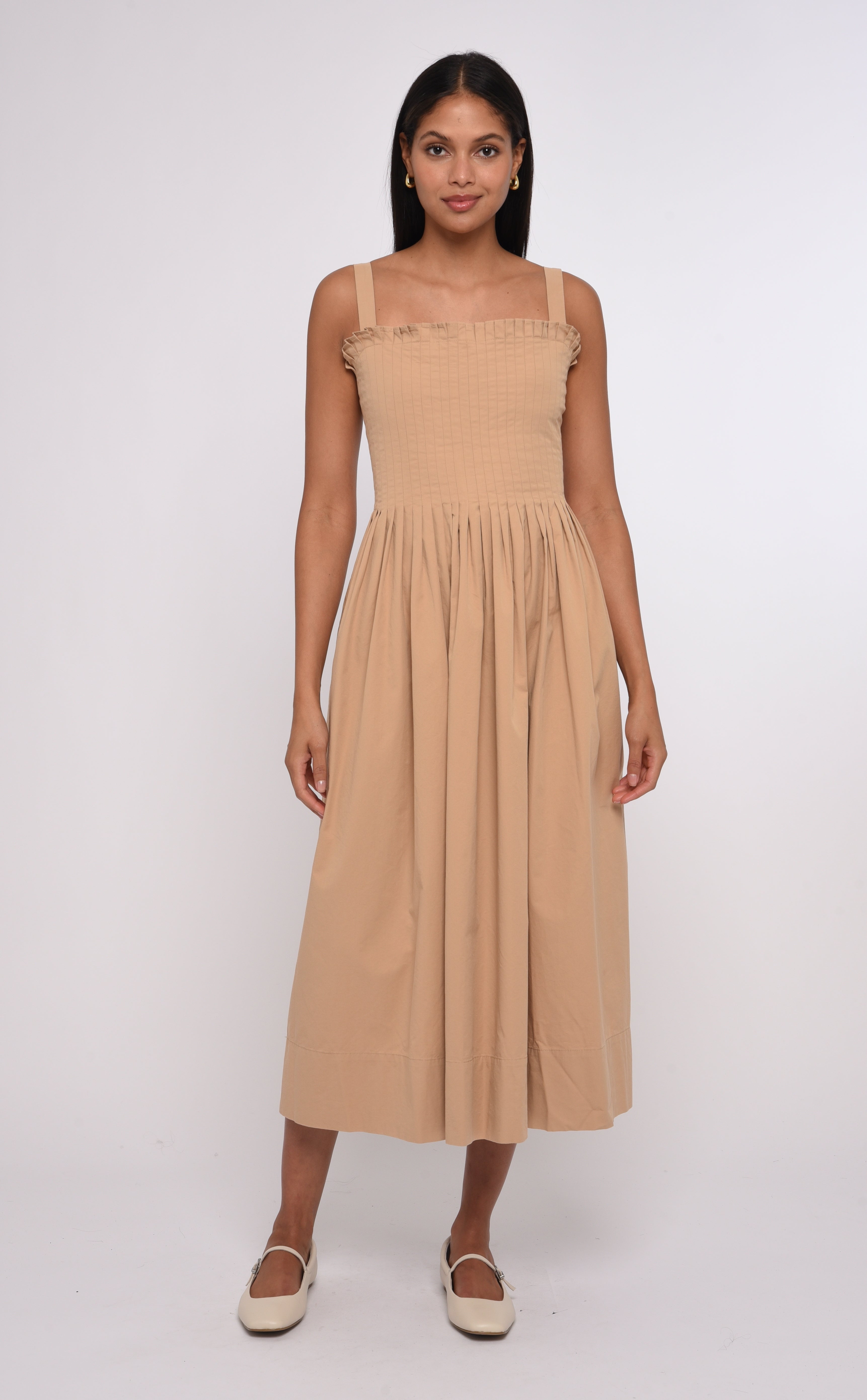 Cally Maxi Dress, Sand Dust