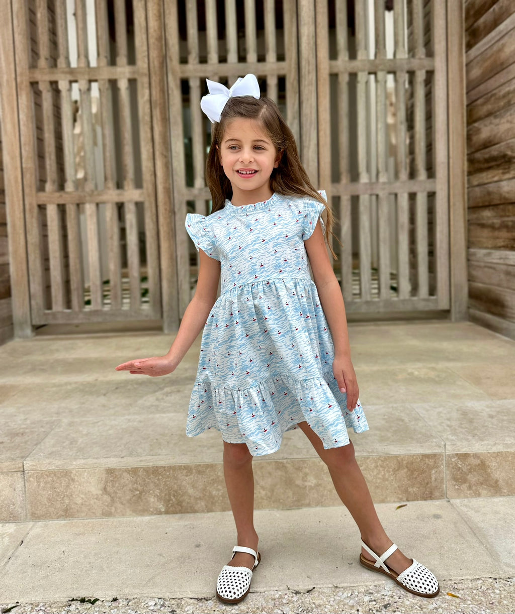 Ruffle Dress, Bluewater Club