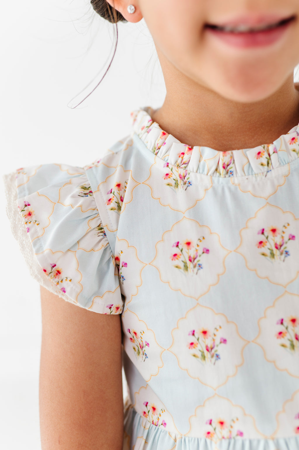 Ruffle Dress, Garden Trellis