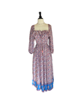 Eden Midi Dress, Pink and Blue