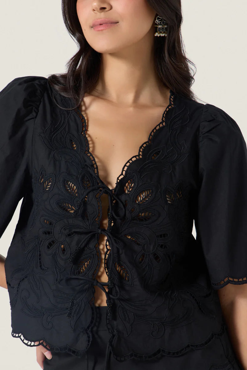Vinetta Top, Onyx Black