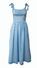 Shirred Waist Dress Block Print