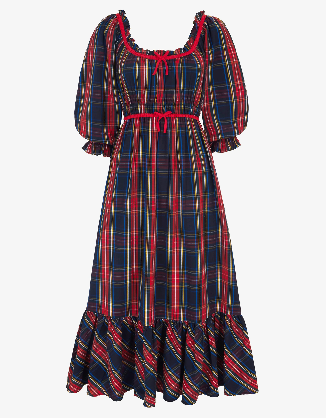 Agatha Dress Midnight Tartan