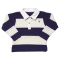Boys Albert Rugby Shirt, Navy White