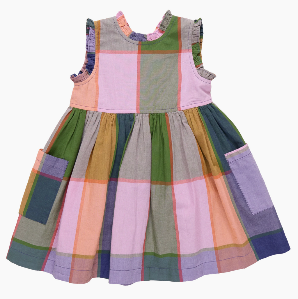 Girls Alyssa Dress, Plaid Madras