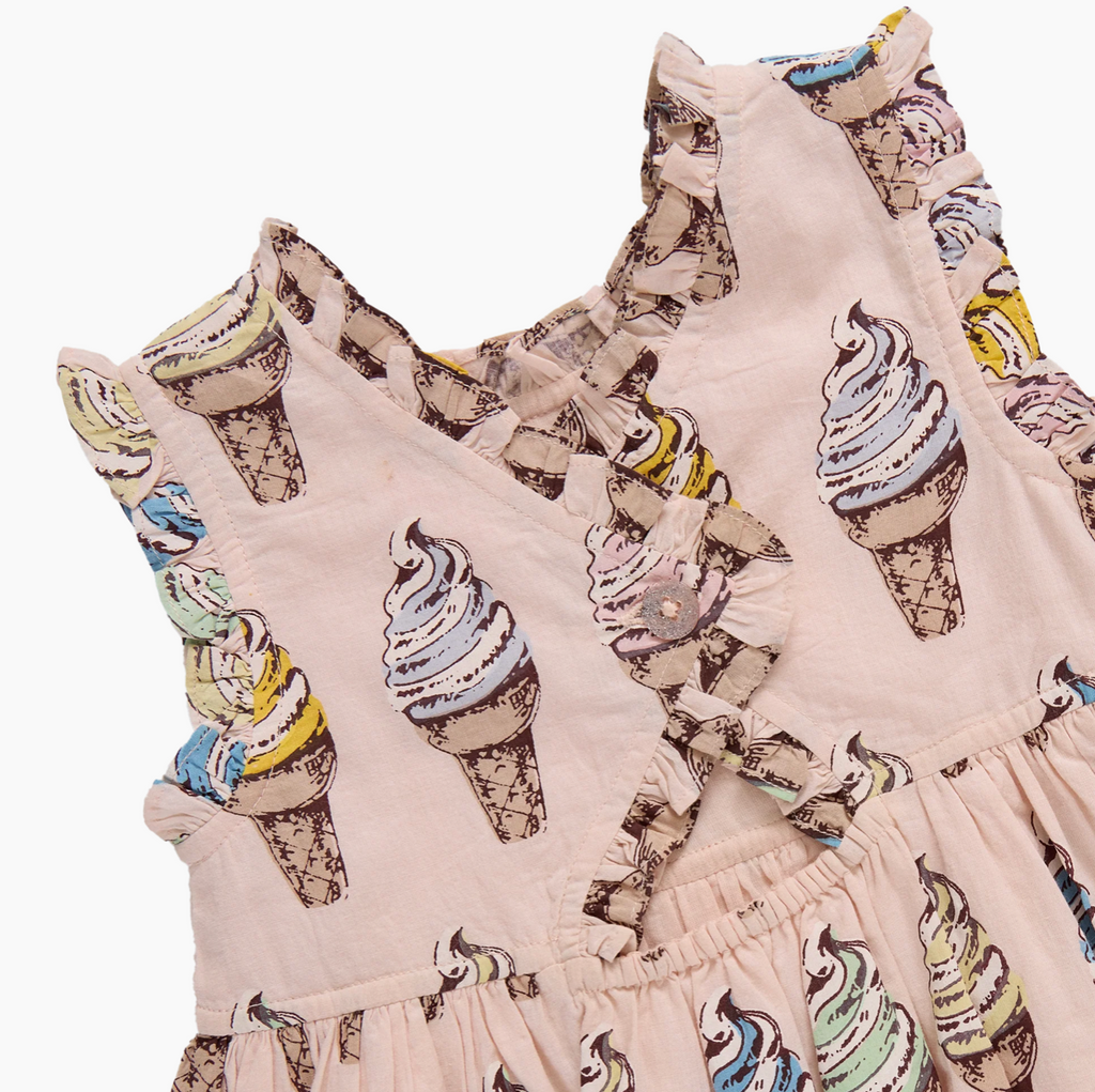 Girls Alyssa Dress, Pink Soft Serve