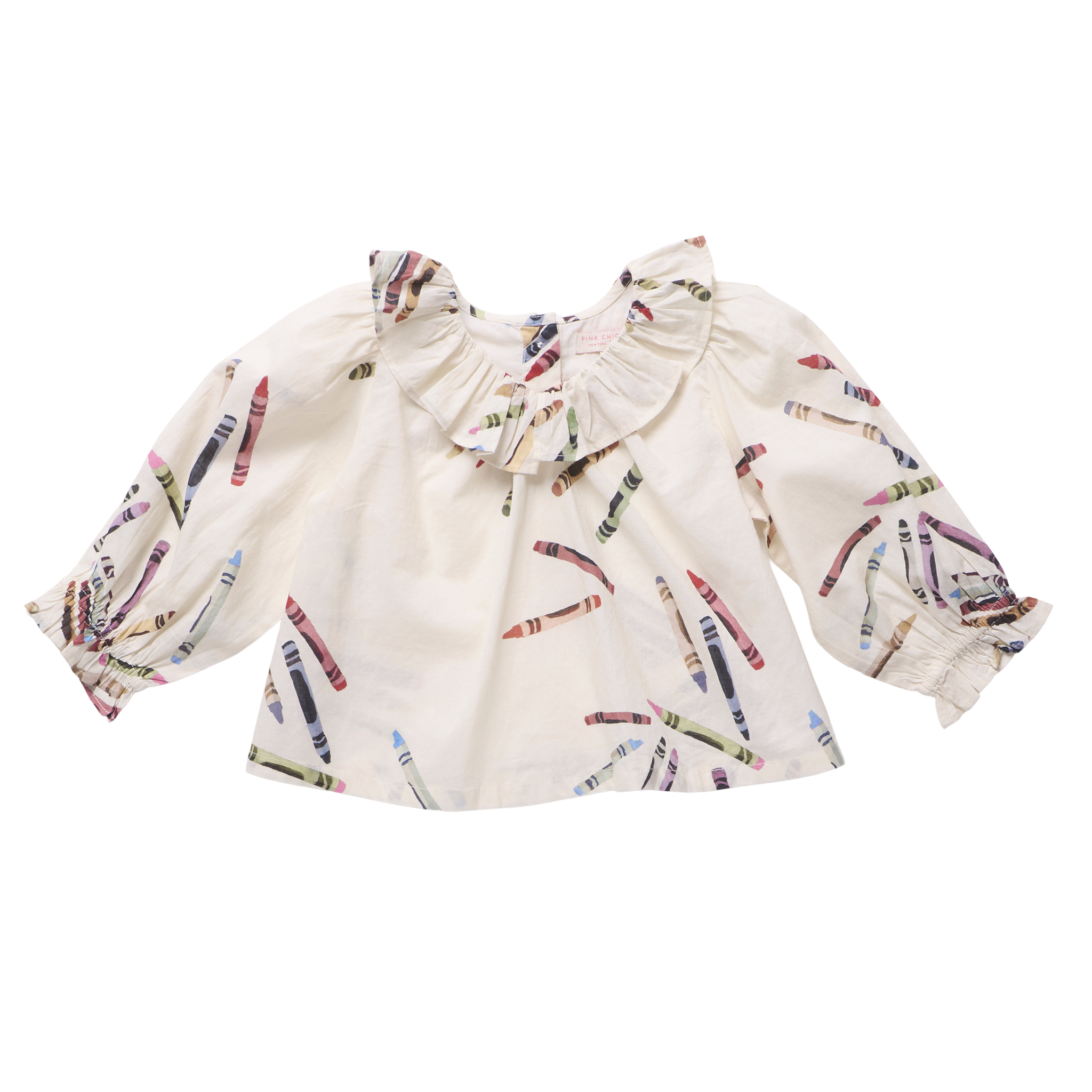 Girls Amara Top, Tossed Crayons