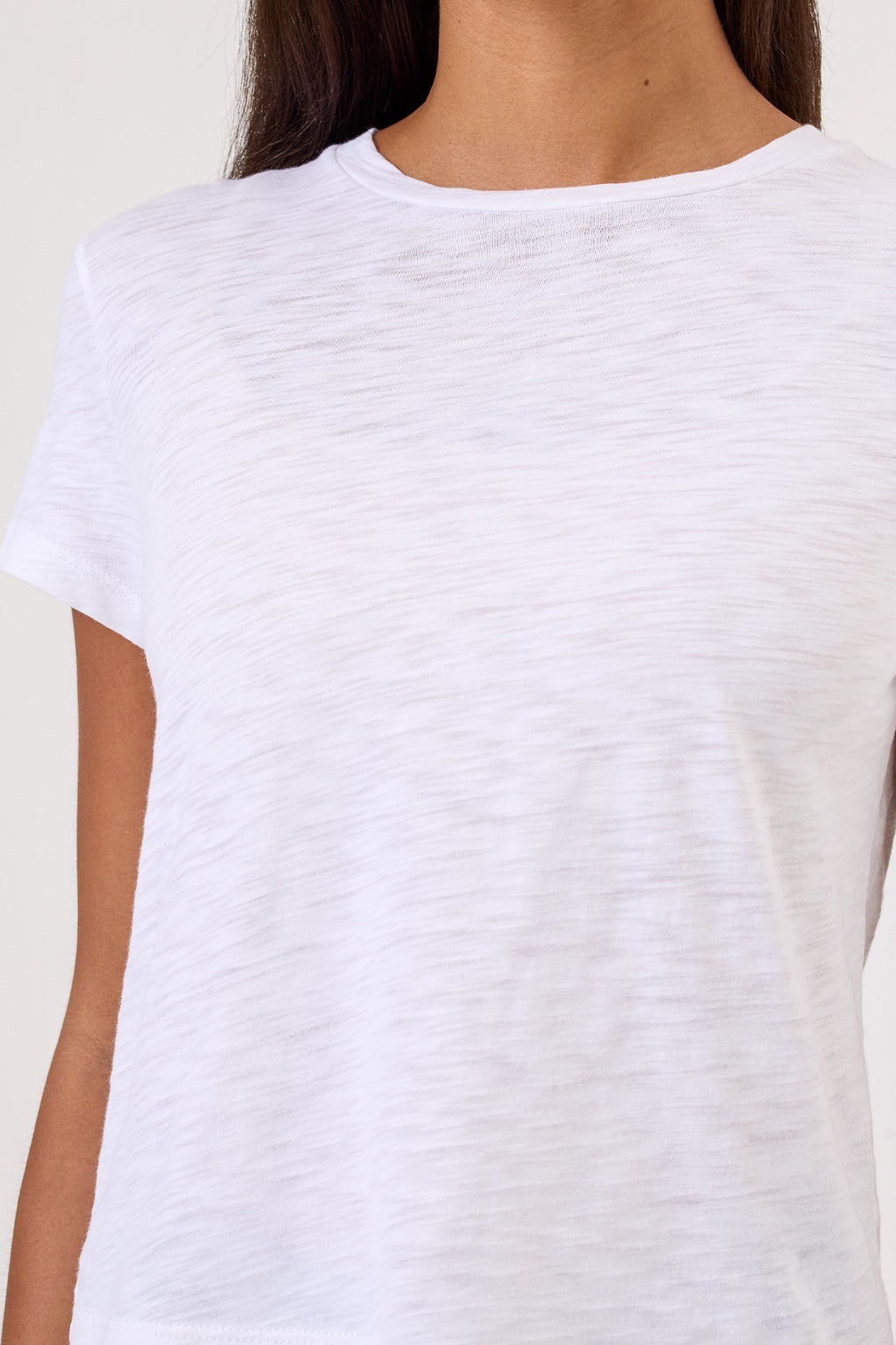 Short Sleeve Andie Tee, White