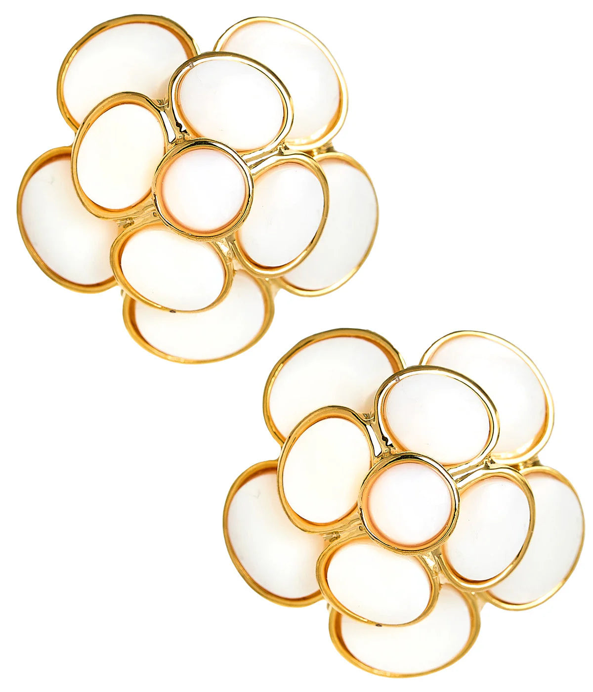 Annie Mother of Pearl Flower Stud