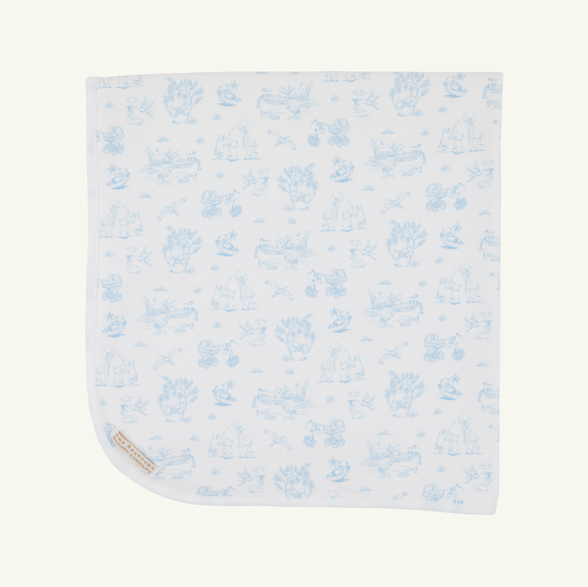 Baby Buggy Blanket, Beale Street Blue