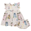 Baby Girls Jennifer Dress Set, Whimsical Castle