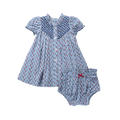 Baby Girls Lucia Dress Set, Light Blue Carnation