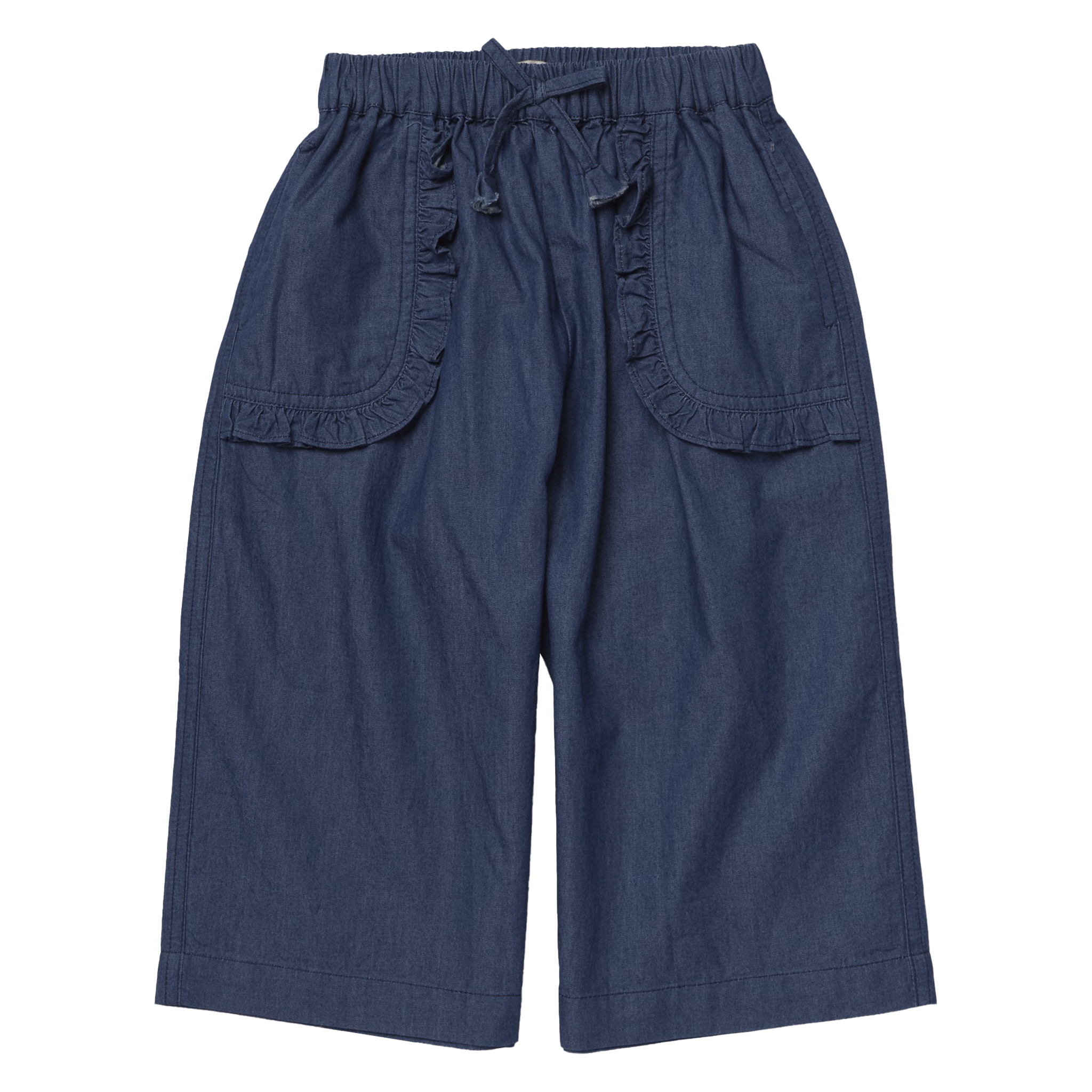 Girls Bailey Ruffle Pant, Chambray