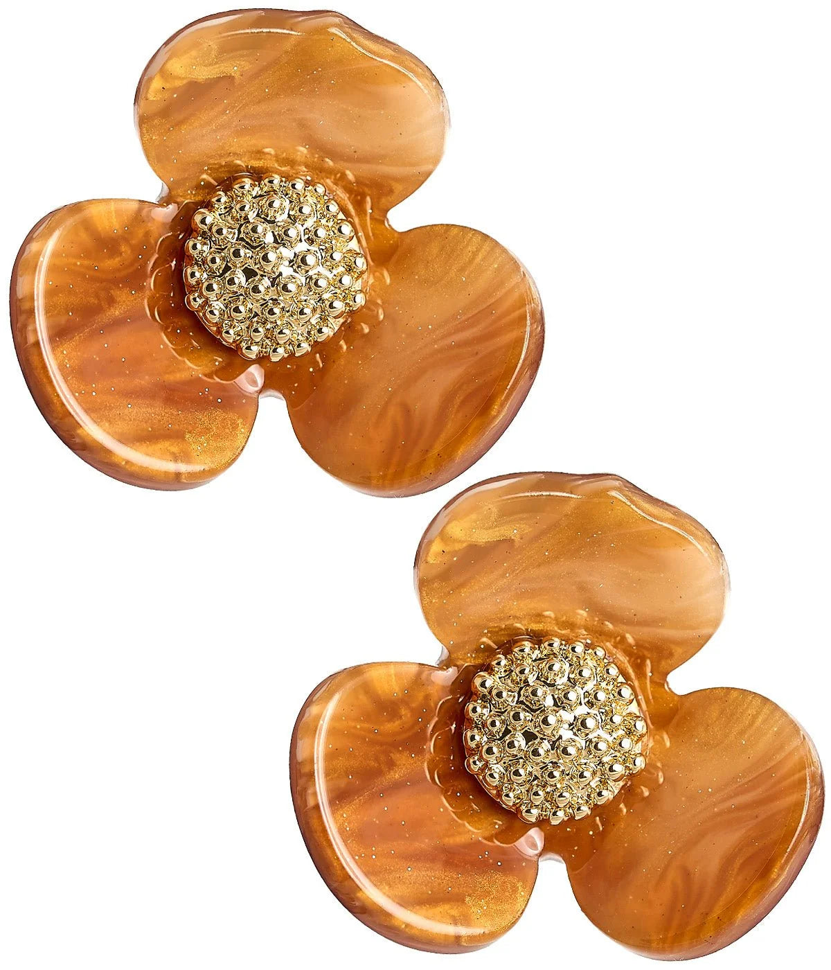 Bell Acrylic Flower Earring