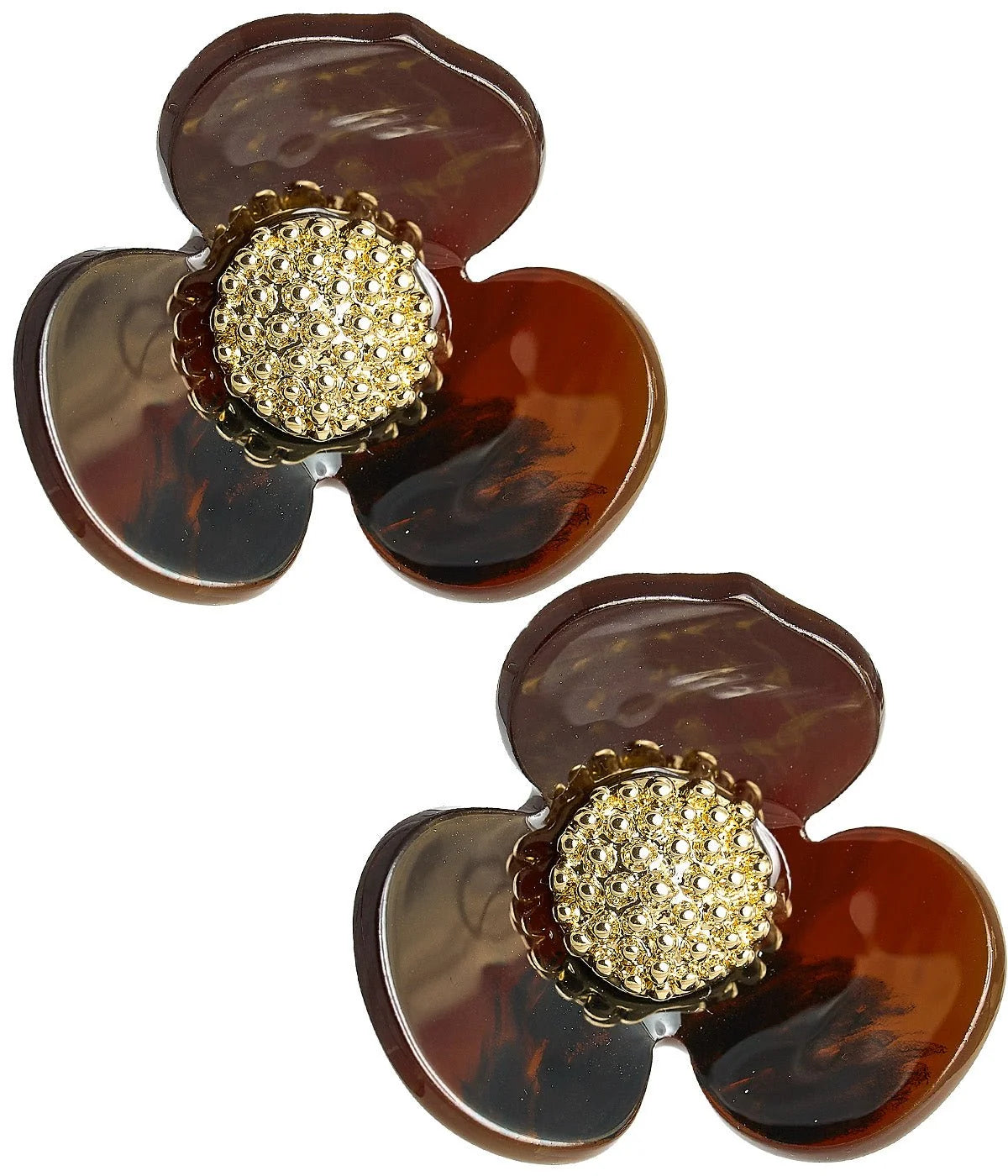 Bell Acrylic Flower Earring