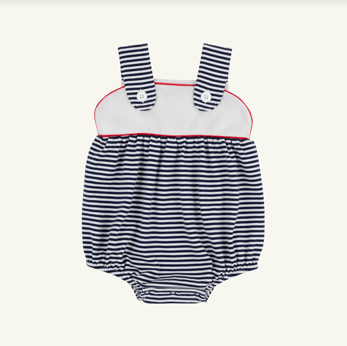 Bingham Bubble, Navy & White Stripe