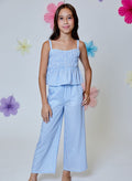 Striped Pants, Blue