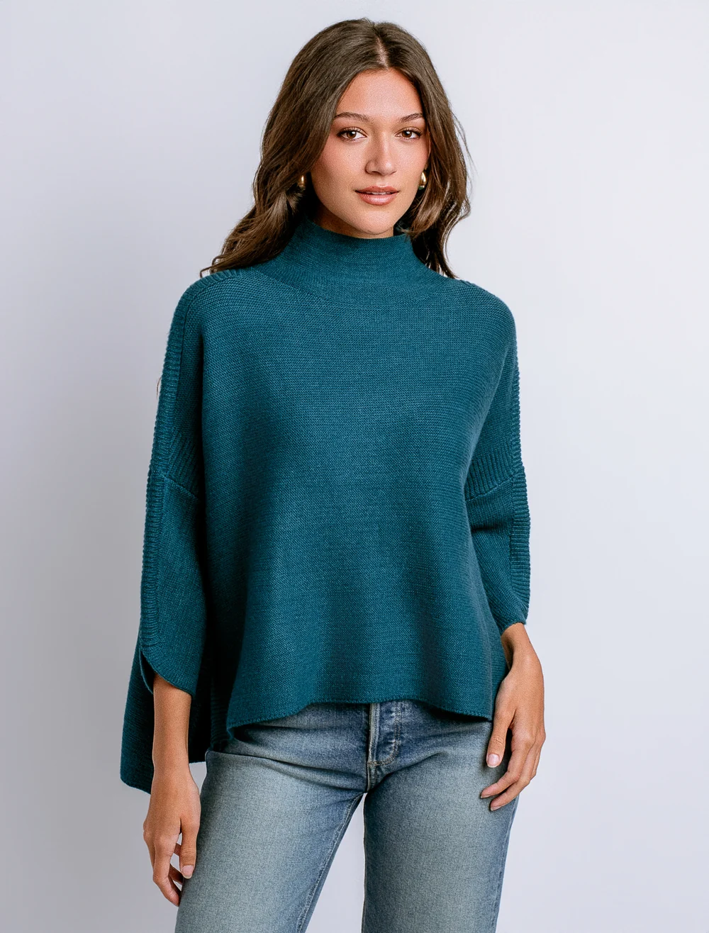 Boho Sweater, Dark Teal