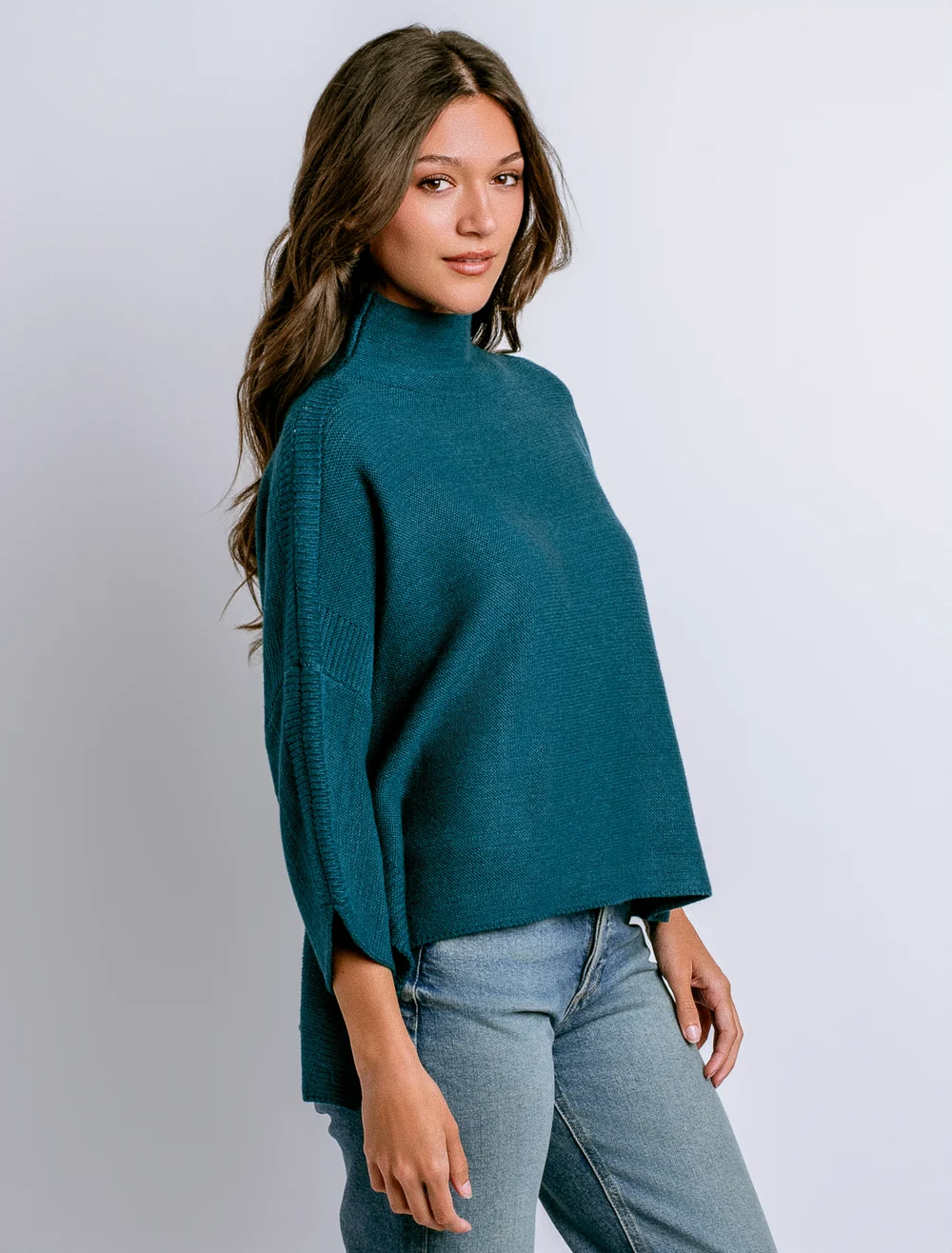 Boho Sweater, Dark Teal