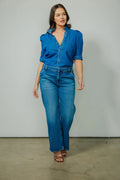 Bontina Blouse, Denim