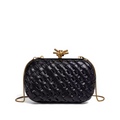Bonsoir Woven Clutch Black