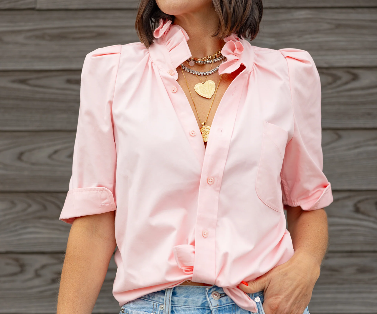 Bontina Blouse Pink
