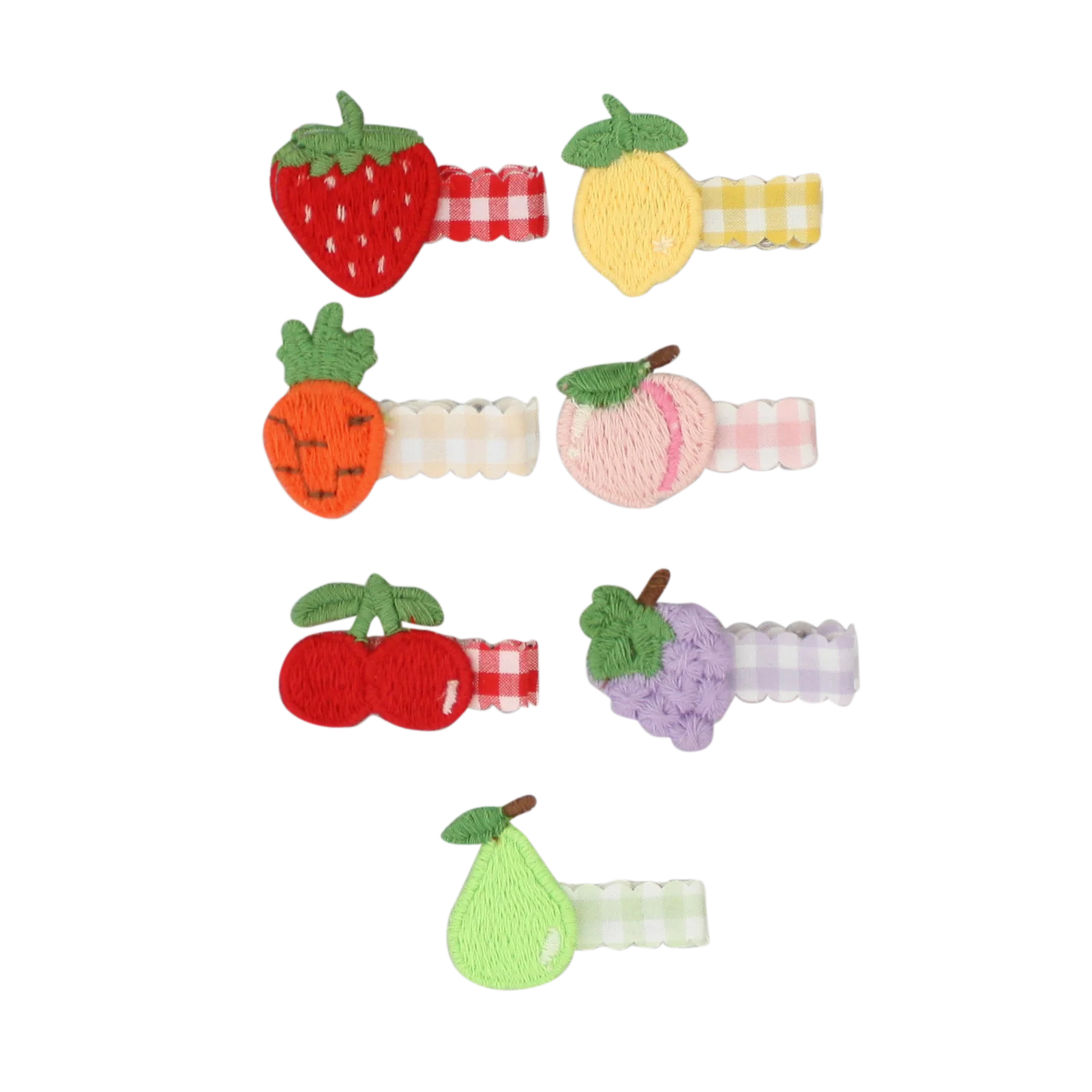 Fruit Picnic Plaid Clip