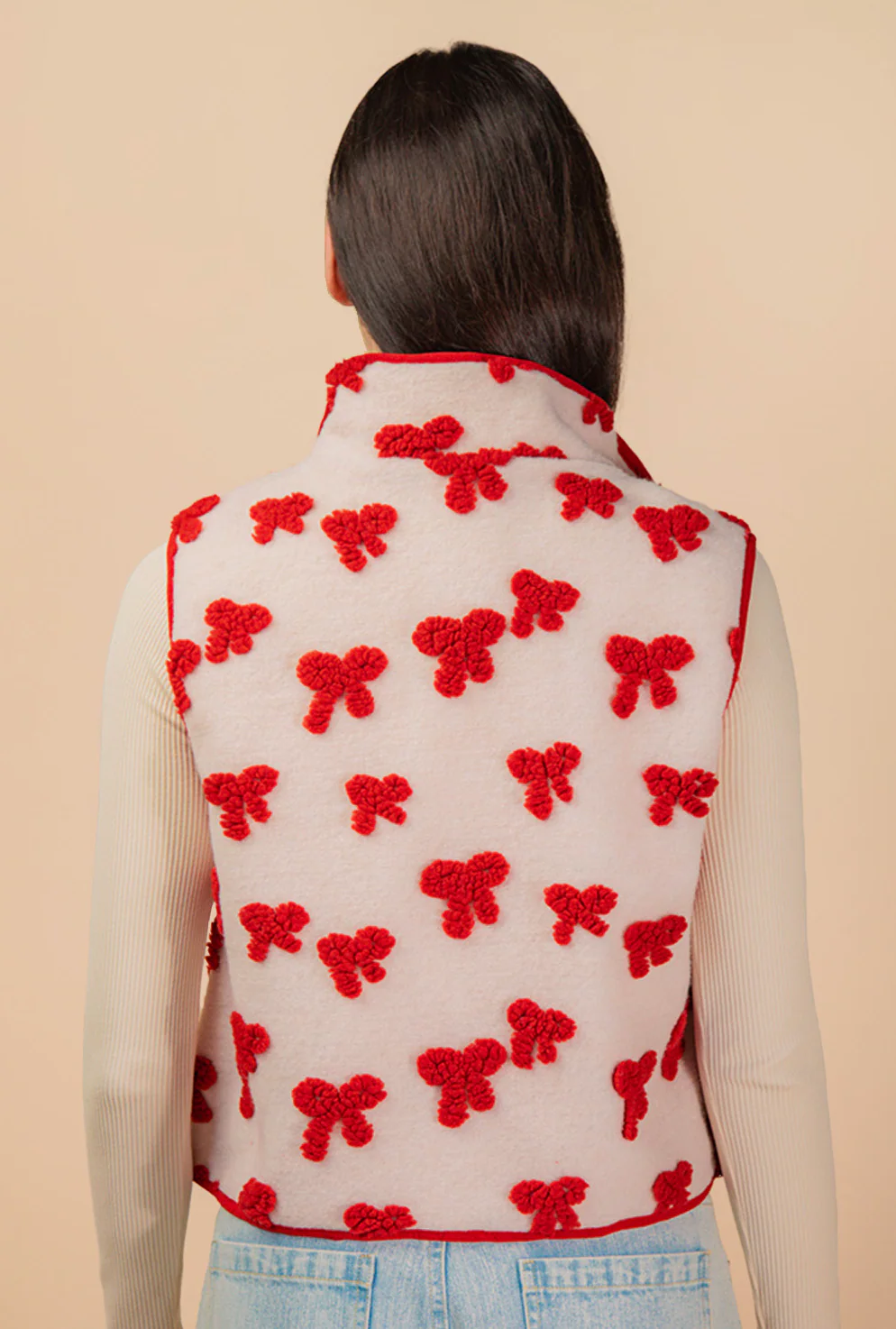 Bow Fleece Vest
