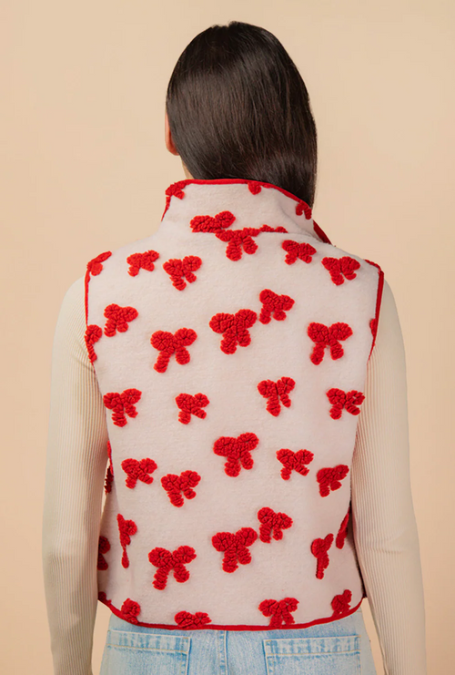 Bow Fleece Vest