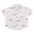 Multi Boys Jack Shirt, Vintage Car Embroidery