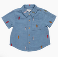 Boys Jack Shirt, Surfboard Embroidery
