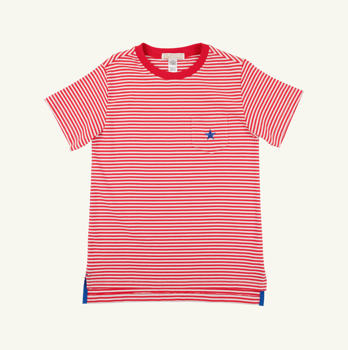 Carter Crewneck, Richmond Red Stripe