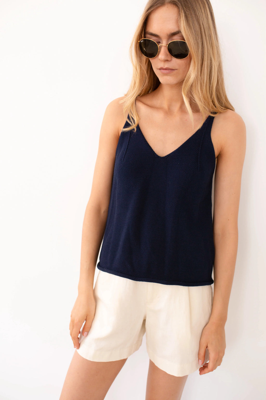 Catalina Sweater Tank, Navy