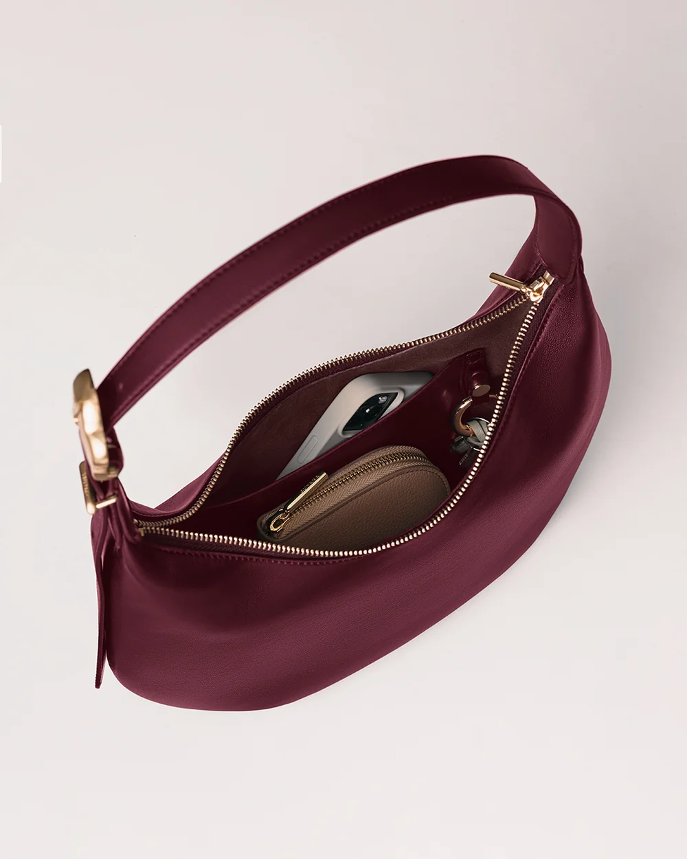 Celestia Shoulder Bag, Cherry