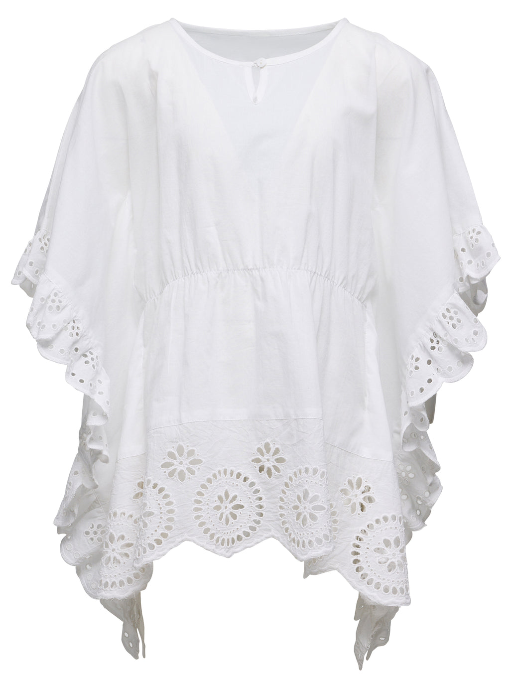 Cesci Eyelet Coverup, White