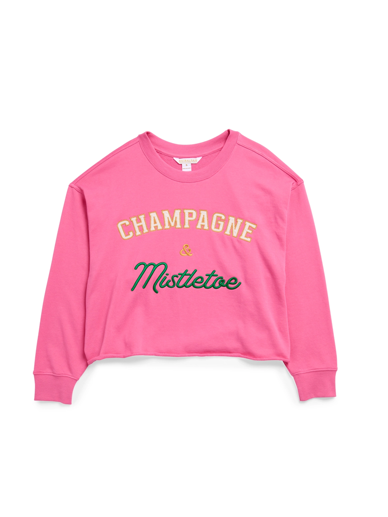 Champagne & Mistletoe Sweatshirt