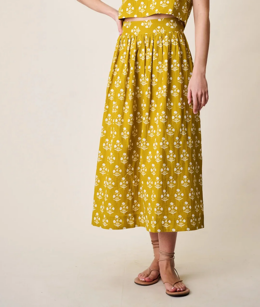 Charlotte Skirt, Chartreuse Daffodil