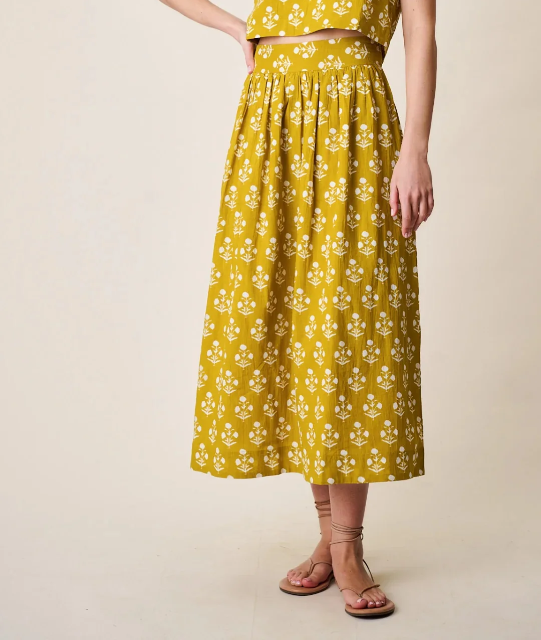Charlotte Skirt, Chartreuse Daffodil