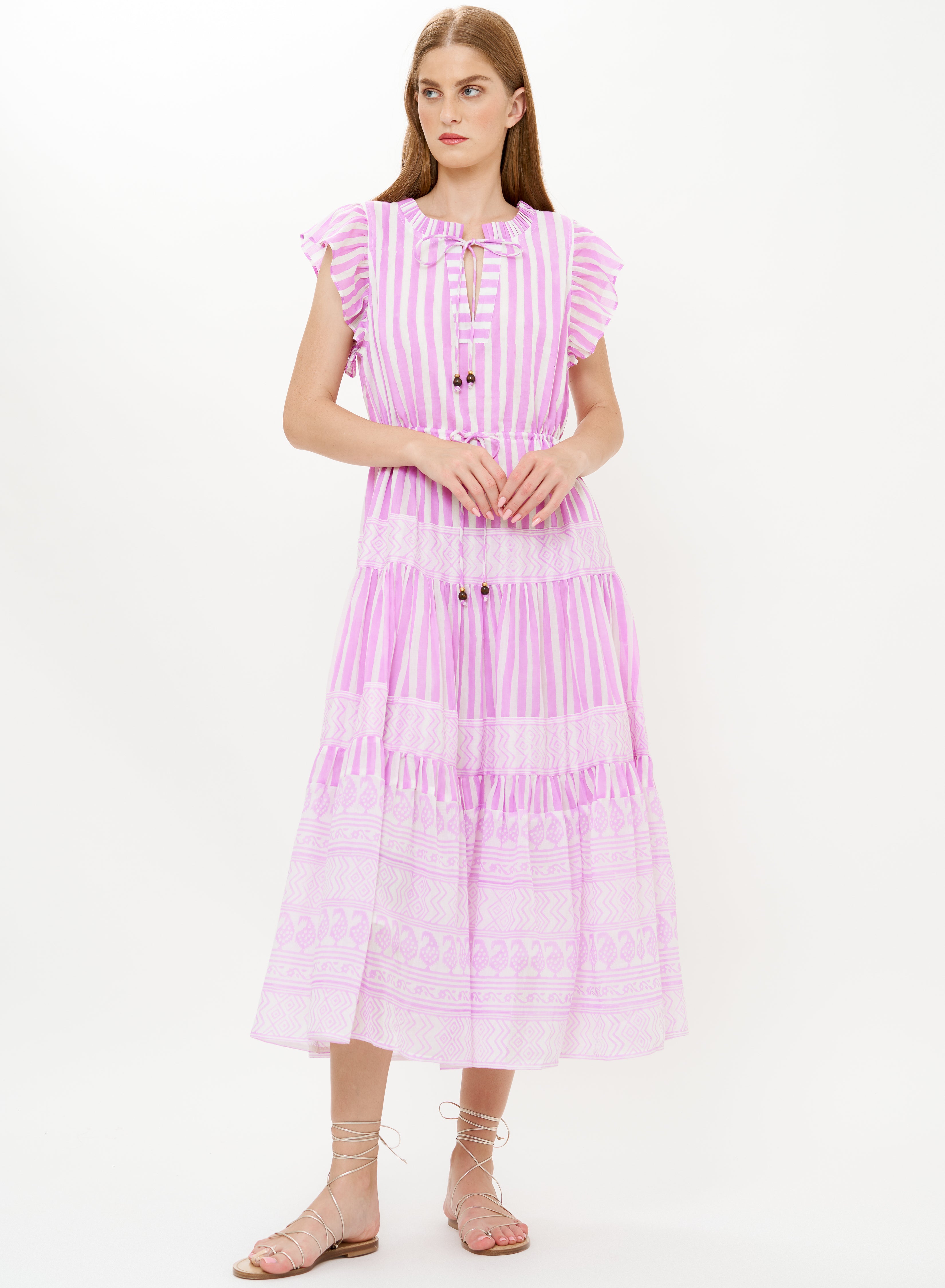 Cinched Flirt Midi, Santorini Lilac