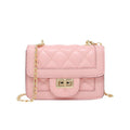 Classic Quilted Large Flap Handbag, Pink