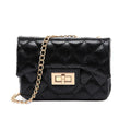 Classic Quilted Sparkle Mini Bag, Black