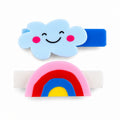 Happy Cloud & Rainbow Hair Clips