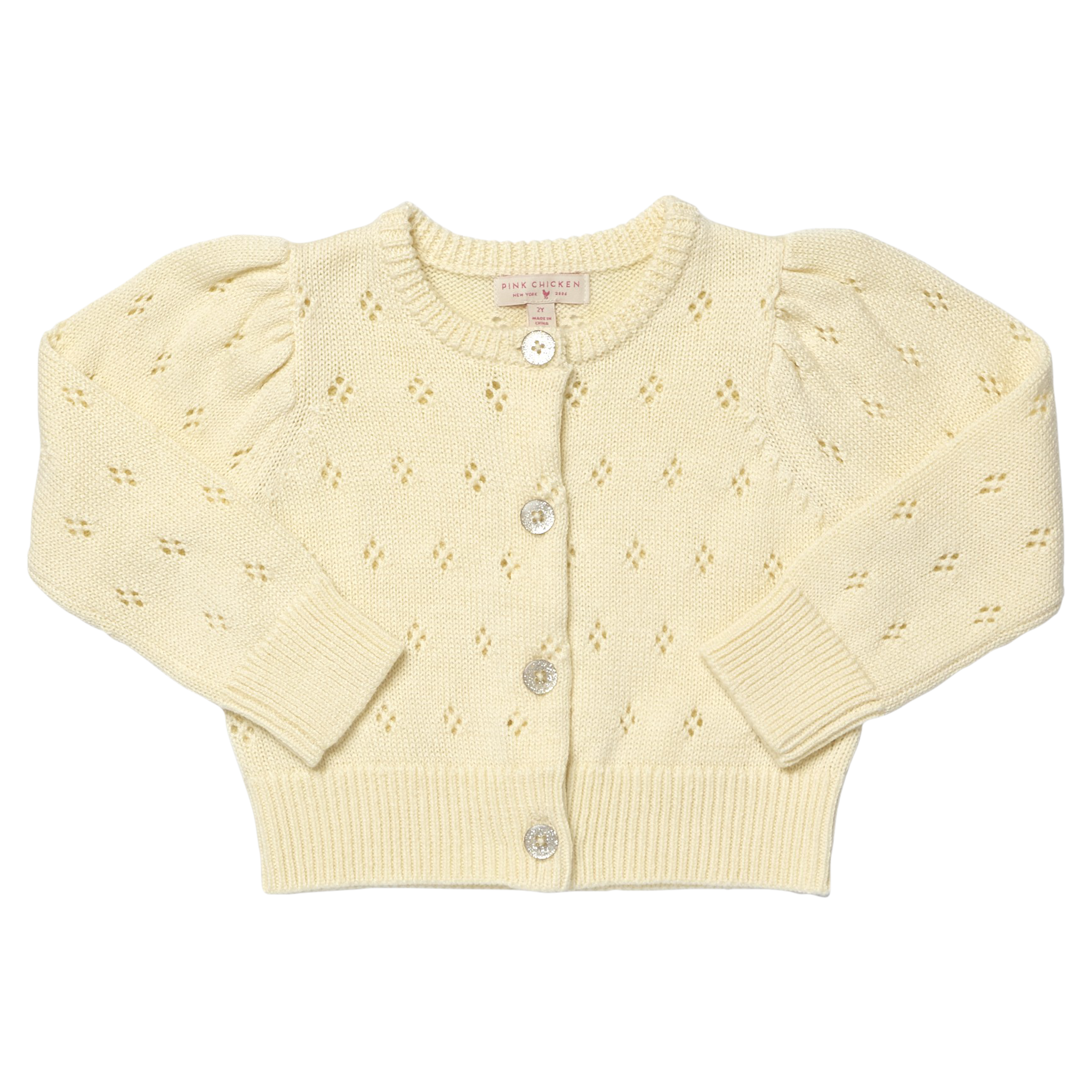 Girls Connie Sweater, Ivory