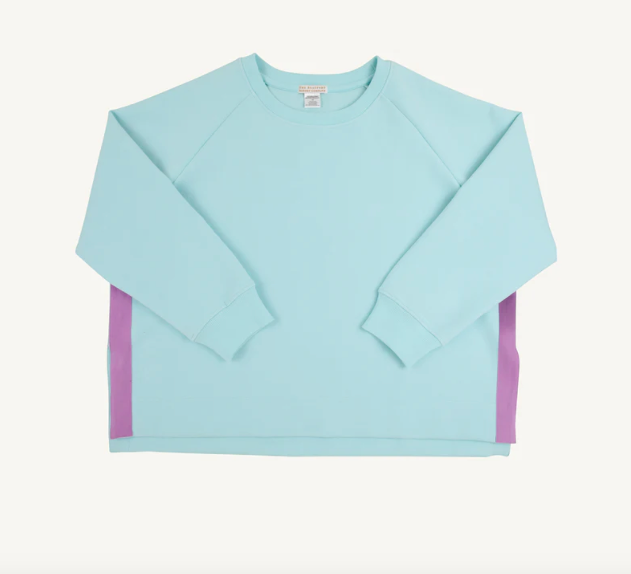 Prepletic Courtney's Cozy Crewneck, Edisto Egg Blue/Valley High Violet