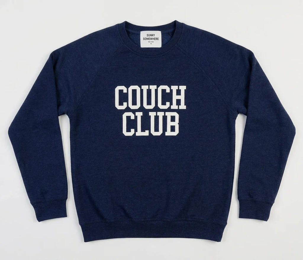 Couch Club Raglan Crew, Navy
