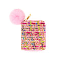 Tweed Mix Wallet, Pink