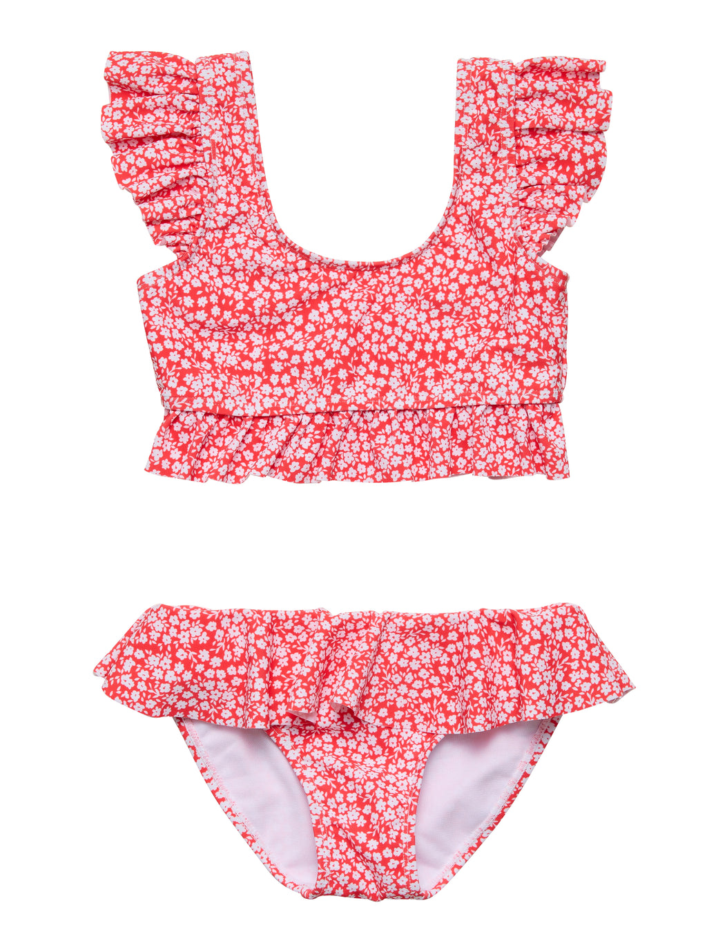 Ditsy Bloom Frilled Crop Bikini
