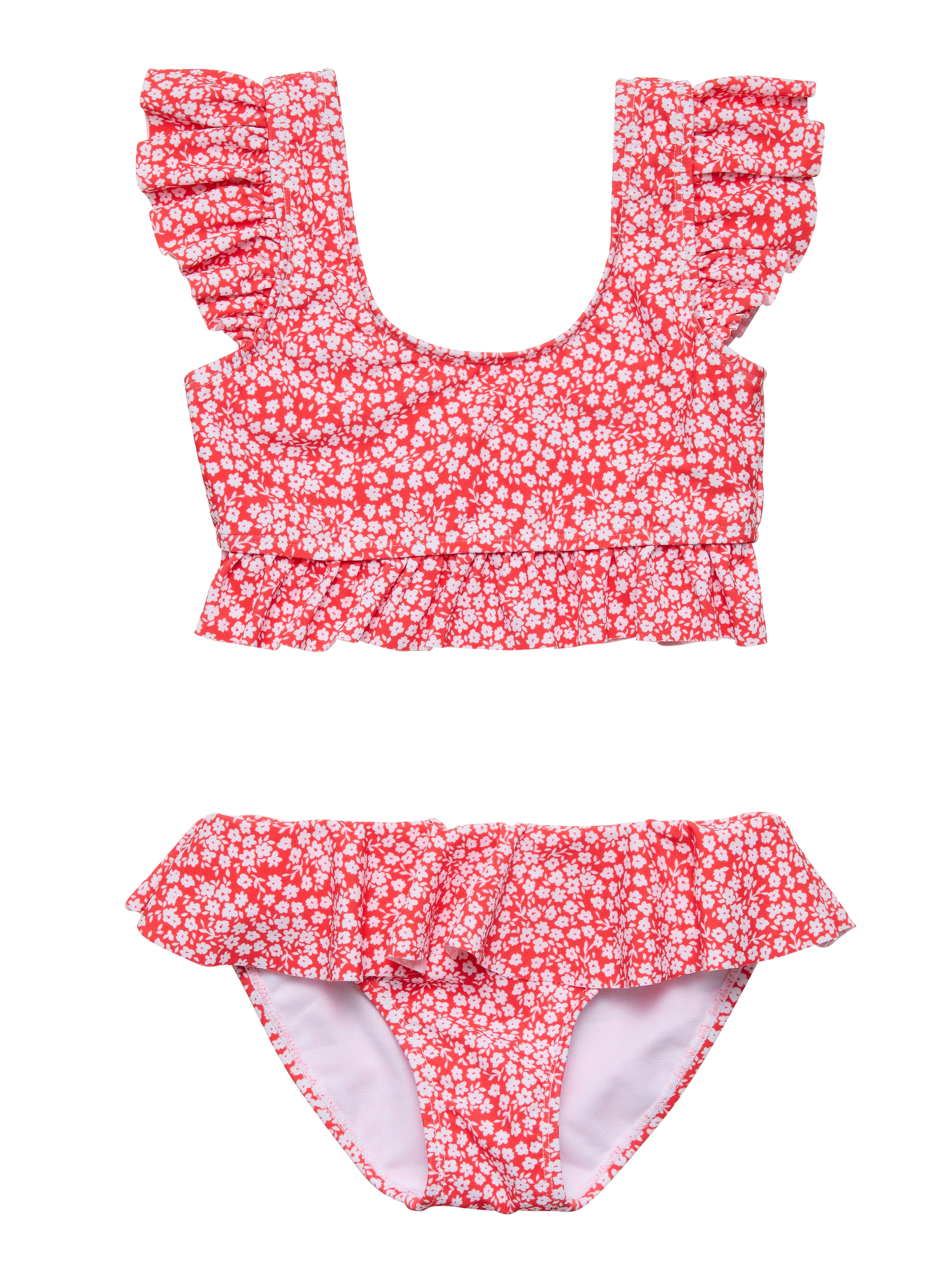 Ditsy Bloom Frilled Crop Bikini