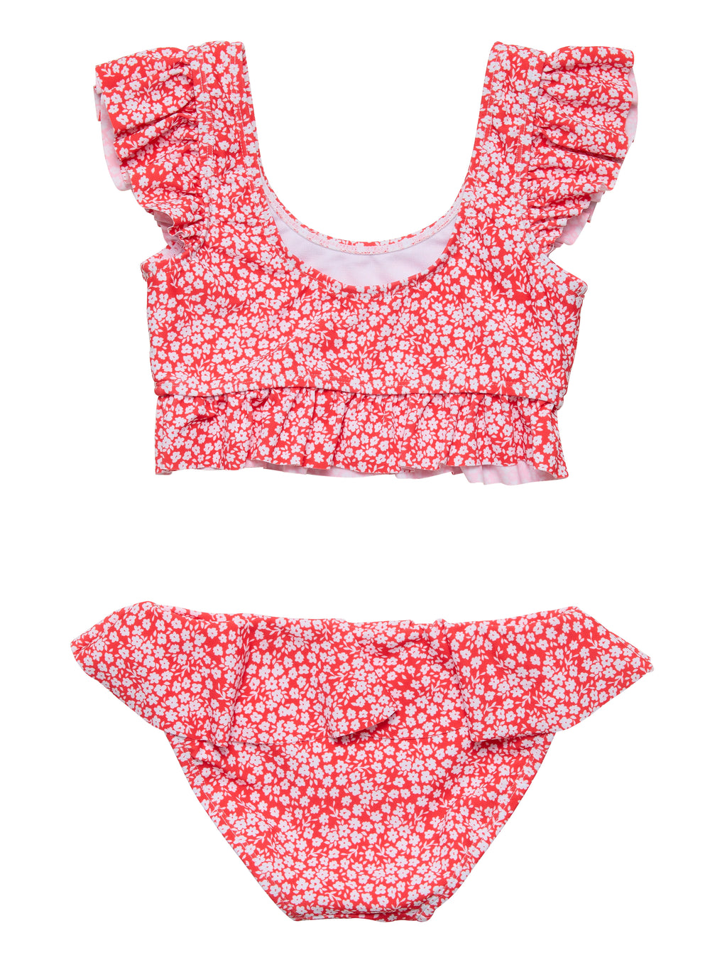 Ditsy Bloom Frilled Crop Bikini