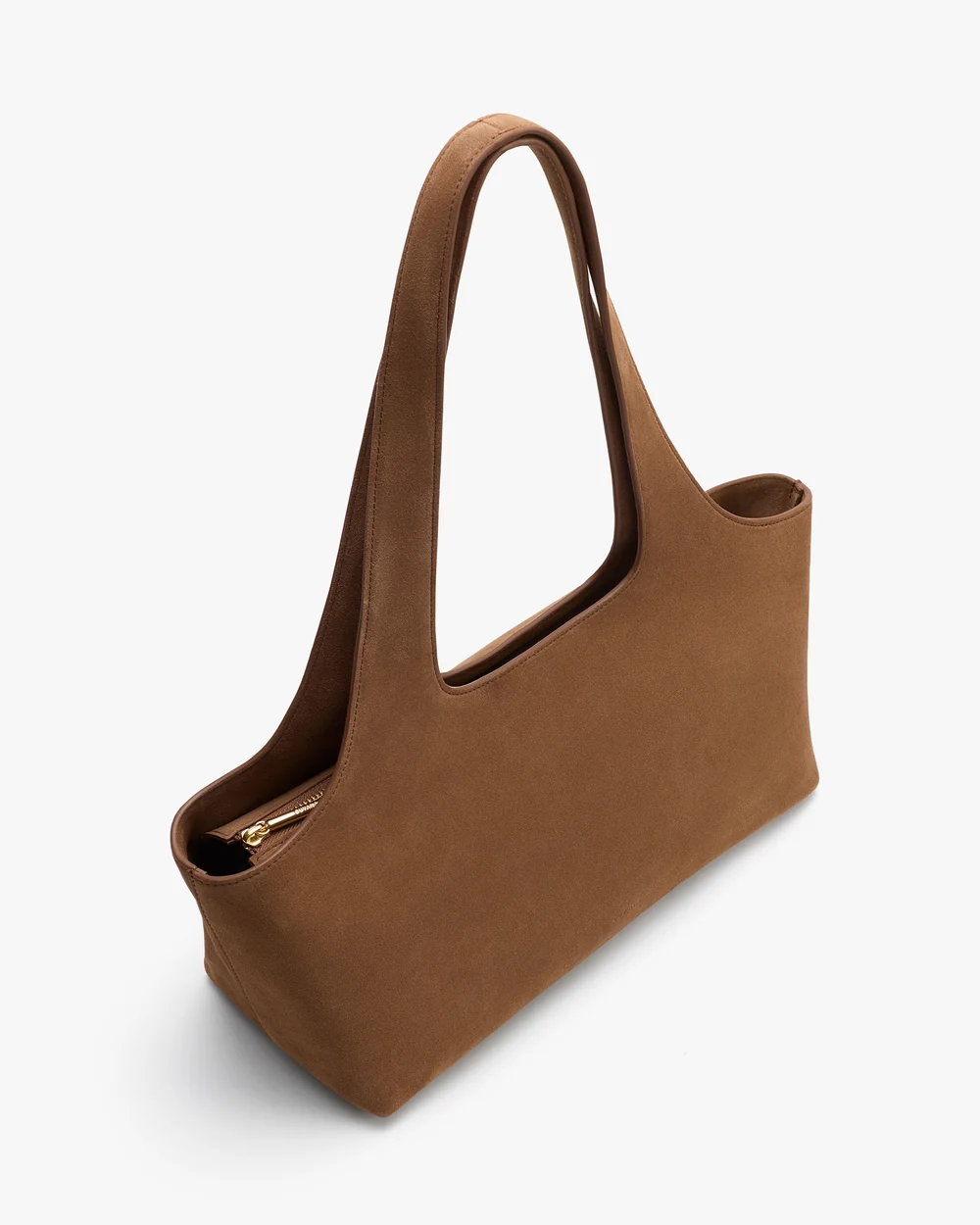 East West System Tote, Cognac Suede